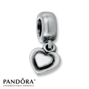Authentic Pandora dangle heart charm